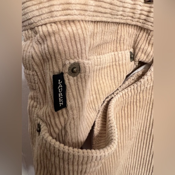 Women’s Size 22W Lauren Ralph Lauren Corduroy Tan Jeans - Picture 3 of 5